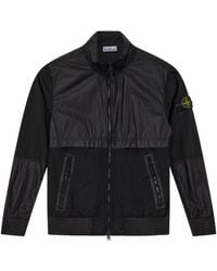 Stone Island - Zip Up Long-Sleeved Jacket - Lyst