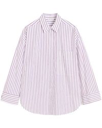 By Malene Birger - Derris Striped Button-Up Shirt - Lyst