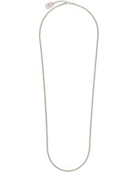 Saint Laurent - Metal Long Chain Necklace - Lyst