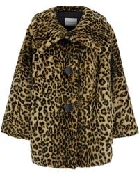 Givenchy - Animal-Pattern Oversized Coat - Lyst