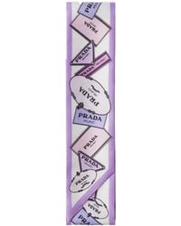 Prada - Pattern-Printed Scarf - Lyst