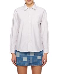 A.P.C. - Greg Striped Long-Sleeve Shirt - Lyst