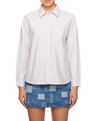 A.P.C. - Greg Striped Long-Sleeve Shirt - Lyst