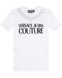 Versace Jeans Couture - Logo-Print Short-Sleeved T-Shirt - Lyst