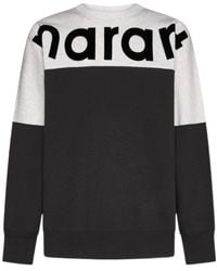 Isabel Marant - Howley Logo Printed Crewneck Sweatshirt - Lyst