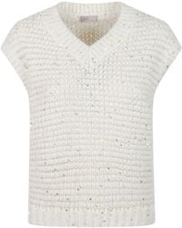 Herno - Lurex Knit Resort Vest - Lyst