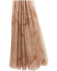 Weekend by Maxmara - Butterfly Logo Embroidered Scarf - Lyst