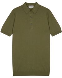 John Smedley - Adrian Spread-Collar Polo Shirt - Lyst