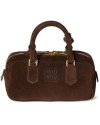 Miu Miu - Arcadie Zipped Tote Bag - Lyst