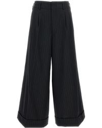 Comme des Garçons - Comme Des Garçons Striped Wide Leg Pants - Lyst