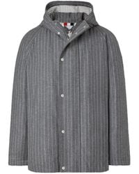 Thom Browne - Browne 65 Flannel Cropped Football Parka - Lyst