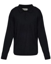 Lisa Yang - Long-Sleeved Knit Polo Shirt - Lyst