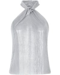 Rabanne - Rabanne Mesh Tank Top - Lyst