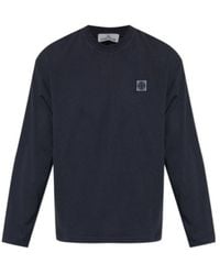 Stone Island - Long Sleeve Crewneck T-Shirt - Lyst