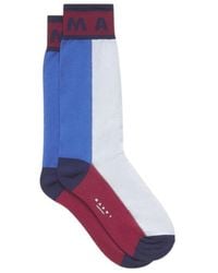 Marni - Colour-Block Cotton Socks - Lyst