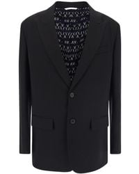 Valentino - Single Breasted Long-Sleeved Blazer - Lyst