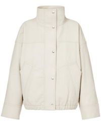 Rohe - Leather Bomber Jacket - Lyst
