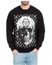 Philipp Plein - Long-Sleeve Logo Pullover Sweatshirt - Lyst