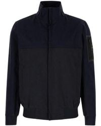 BOSS - Logo-Patch Zip-Up Jacket - Lyst