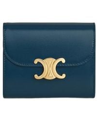 Celine - Small Triomphe Flap Wallet - Lyst