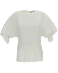Stella McCartney - Asymmetric Crew Neck Top - Lyst