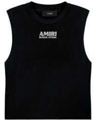 Amiri - Logo-Print Sleeveless Tank Top - Lyst