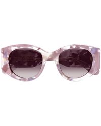 Chloé - Chloé Eyewear Oval-Frame Sunglasses - Lyst