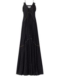 Isabel Marant - Isabel Marant Étoile Dot Pattern V-Neck Maxi Dress - Lyst
