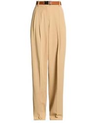 Max Mara - Minimal Loose Long Pants - Lyst