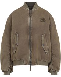 Miu Miu - Long-Sleeved Casual Jacket - Lyst