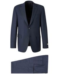 Canali - Straight Two-Button Wool Suits - Lyst