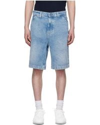 BOSS - Welt-Pocket Denim Shorts - Lyst
