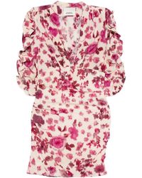 Isabel Marant - Short Floral Dress - Lyst