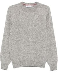Brunello Cucinelli - Crew-Neck Long-Sleeve Sweater - Lyst