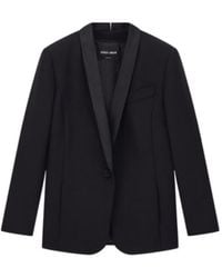 Giorgio Armani - Satin-Lapel Single-Breasted Jacket - Lyst