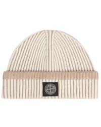 Stone Island - Compass Patch Beanie - Lyst