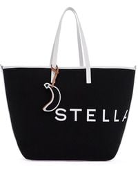 Stella McCartney - Logo Printed Contrast-Trim Tote Bag - Lyst