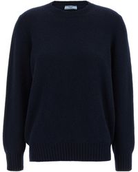 Prada - Wool And Cashmere Crew-Neck Sweater - Lyst