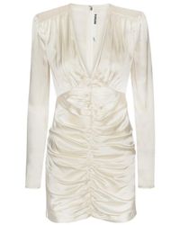 ROTATE BIRGER CHRISTENSEN - Gathered Satin Mini Dress - Lyst