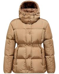 Moncler - Agneux Square-Quilted Hooded Short Down Jacket - Lyst