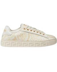 Versace - Greca Printed Sneakers - Lyst