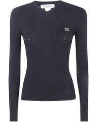 Twinset - Perforated Knit Sweater - Lyst
