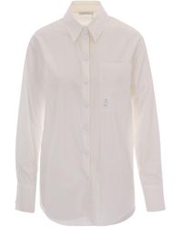 Patrizia Pepe - Logo-Plaque Chest-Pocket Shirt - Lyst