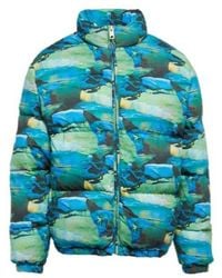 ERL - Quilted Printed Down Jacket - Lyst