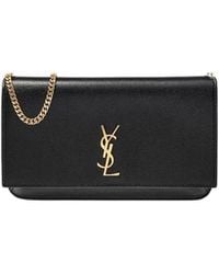 Saint Laurent - Cassandre Foldover Top Shoulder Bag - Lyst