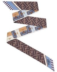Fendi - Graphic Printed Wrappy Scarf - Lyst