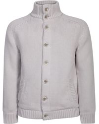 Herno - Button-Up High Neck Cardigan - Lyst