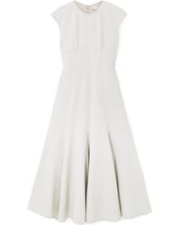 Gabriela Hearst - Pleated Wool Midi Dress - Lyst
