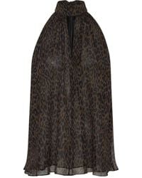 ROTATE BIRGER CHRISTENSEN - Fleur Halterneck Bow Top - Lyst