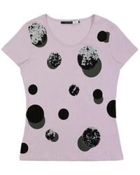 Sportmax - T-Shirt With Round Neck And Short Sleeves - Lyst